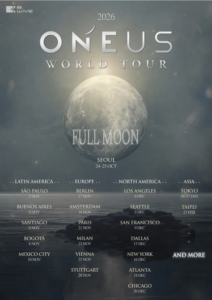 ONEUS anuncia novas datas para a tour "Full Moon" com passagem pelo Brasil