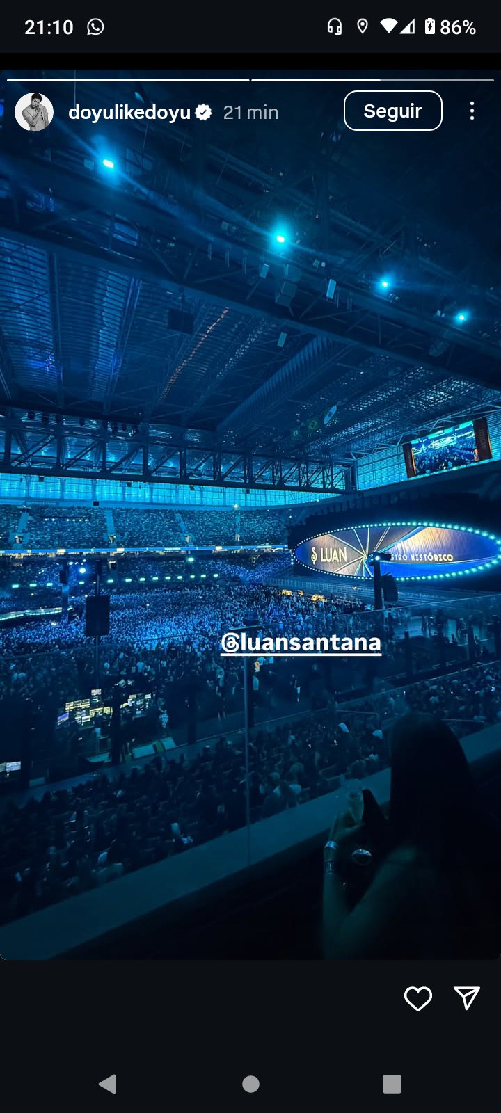 Em turnê pelo Brasil, ator Do Yu curte show do Luan Santana em Curitiba ...